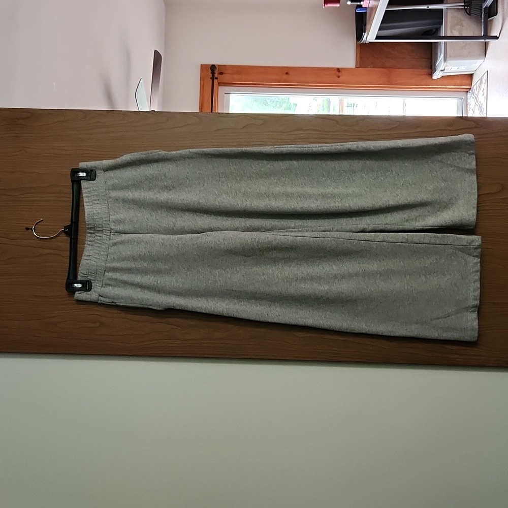 Gray flare sweatpants